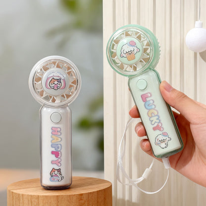 Ventilateur Portable Rechargeable Design Animaux Compact et Pratique 2