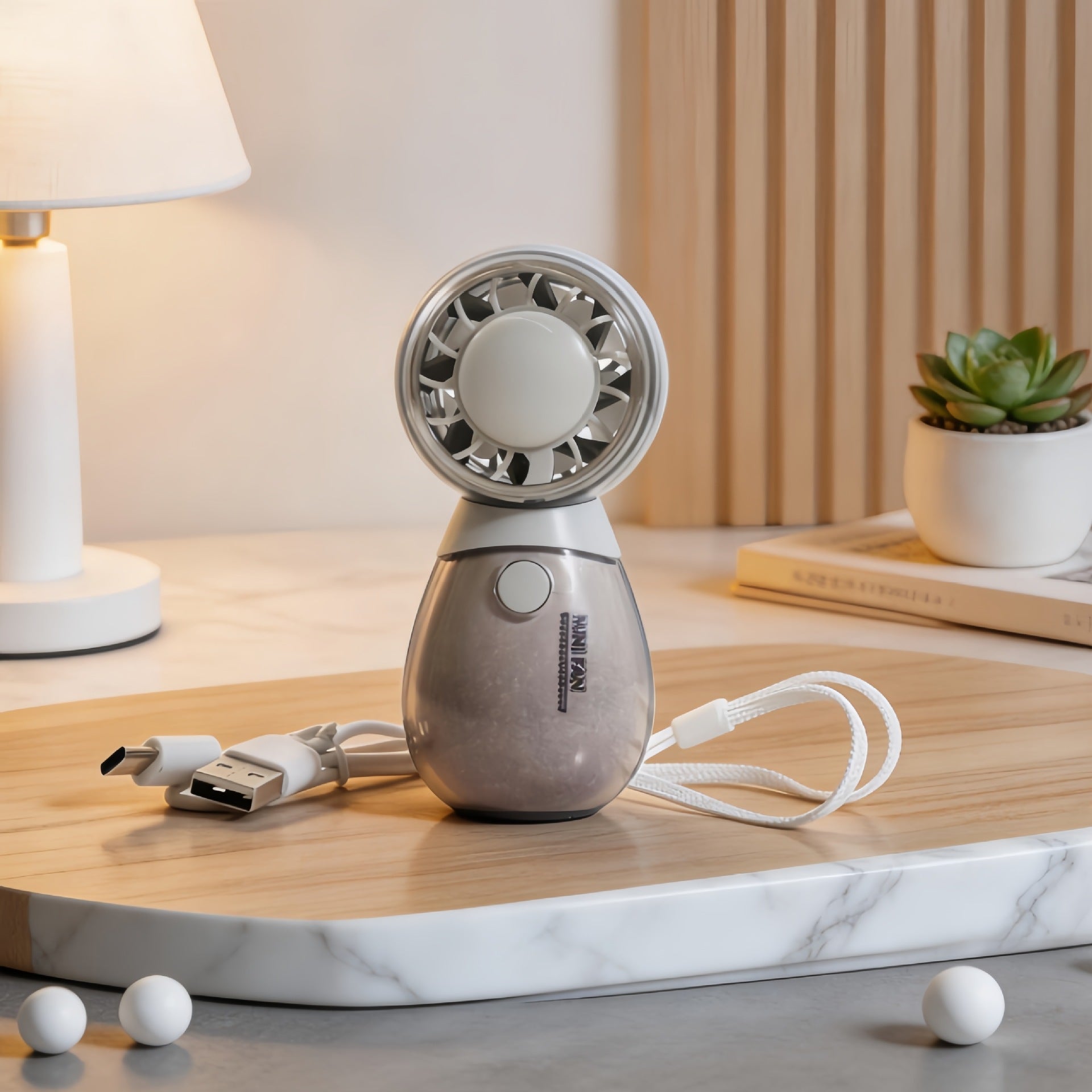 Ventilateur Portable Rechargeable Design Animaux Compact et Pratique 8