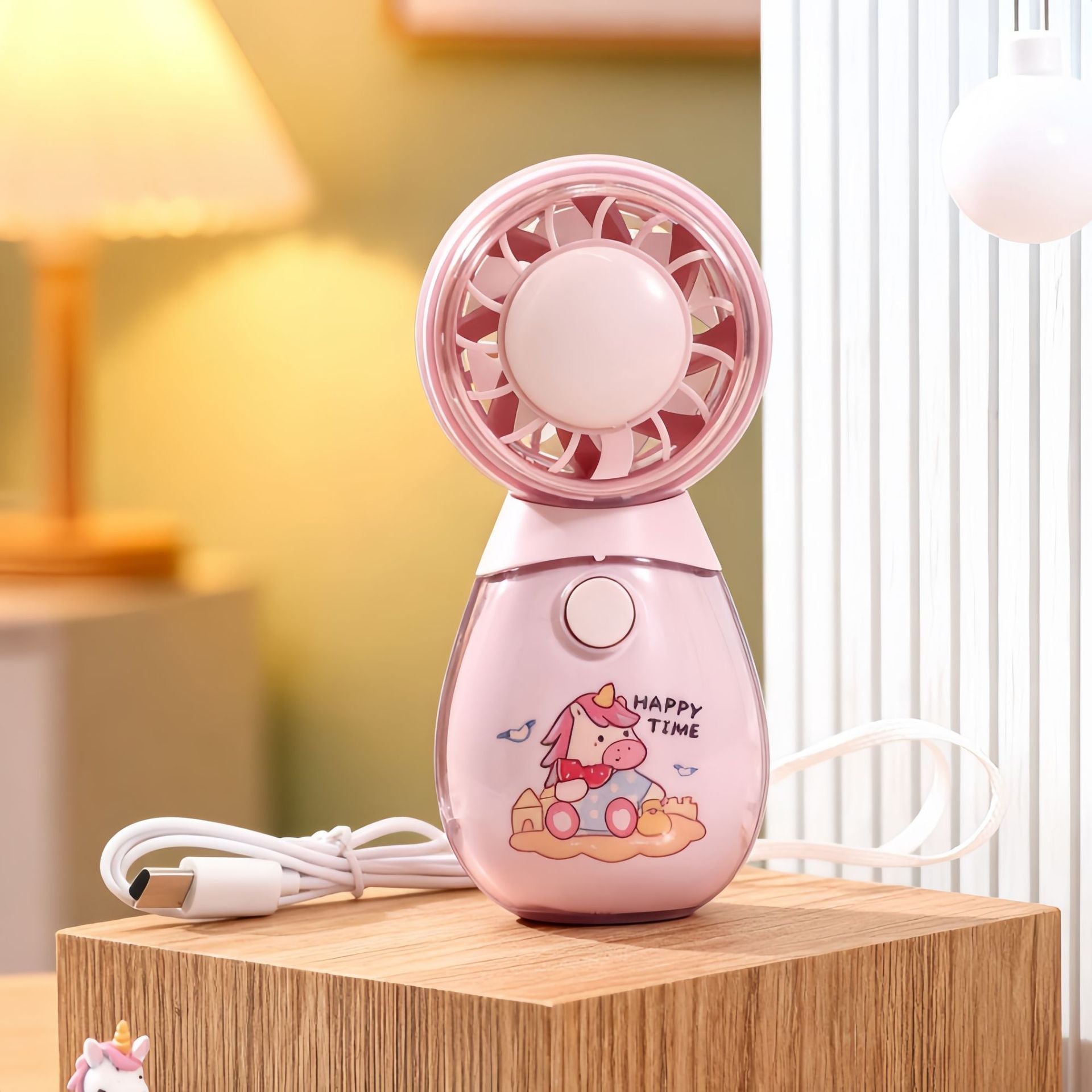 Ventilateur Portable Rechargeable Design Animaux Compact et Pratique 9