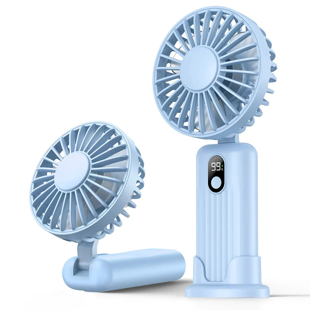 Ventilateur Portable Rechargeable Pliable Multifonction Pour Homme et Femme 10