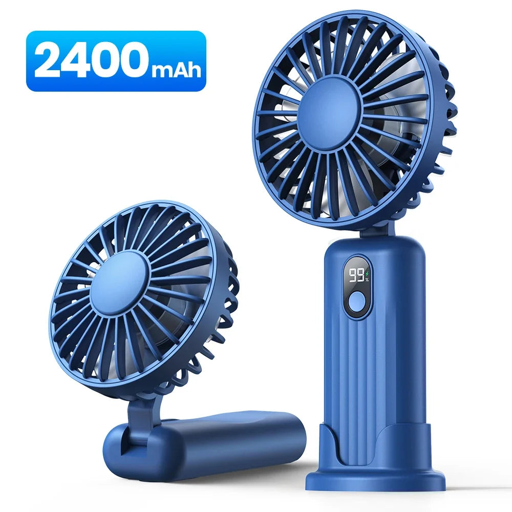 Ventilateur Portable Rechargeable Pliable Multifonction Pour Homme et Femme 12