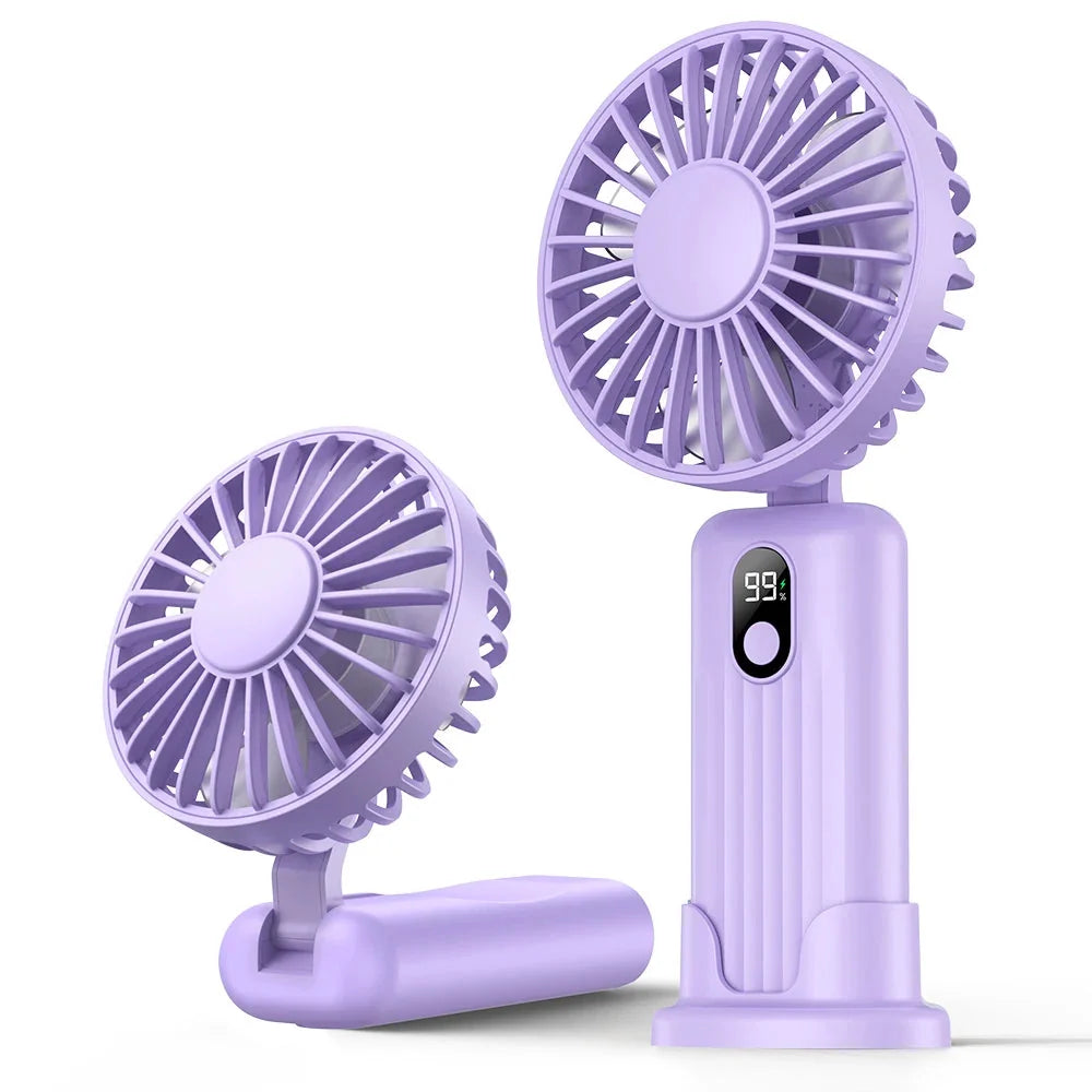 Ventilateur Portable Rechargeable Pliable Multifonction Pour Homme et Femme 7