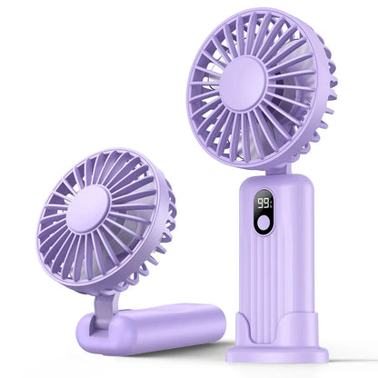 Ventilateur Portable Rechargeable Pliable Multifonction Pour Homme et Femme 7