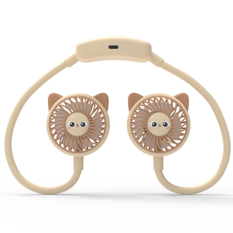 Ventilateur Portable Rechargeable Unisexe à Double Tête Design Panda 3