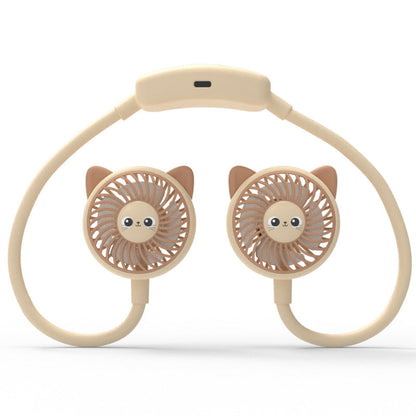 Ventilateur Portable Rechargeable Unisexe à Double Tête Design Panda 3