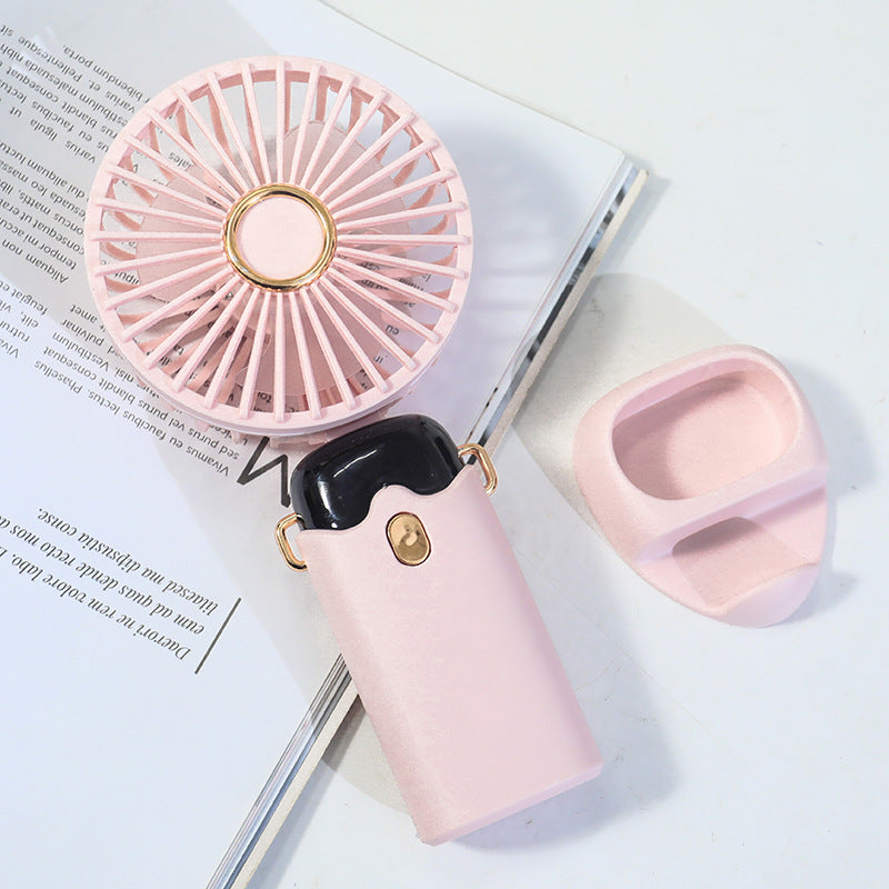 Ventilateur Portable Rechargeable avec Brumisateur Intégré pour Femme 4