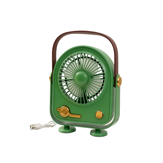 Ventilateur Portable Femme Compact USB Style Rétro - Foivo