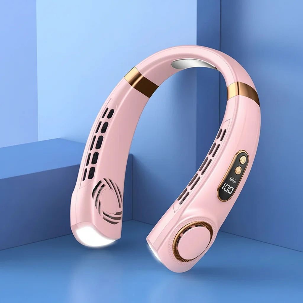 Ventilateur Portable Suspendu au Cou Sans Lame avec Affichage Numérique 8