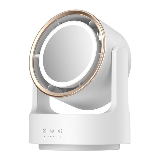 Ventilateur de Bureau Multifonction Oscillant avec Miroir LED - Foivo