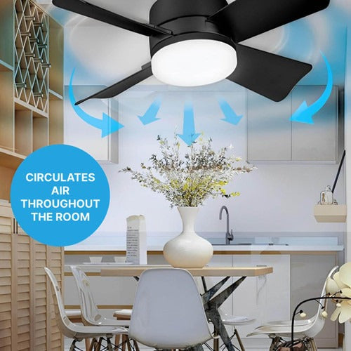 Ventilateur de Plafond avec Éclairage LED et Télécommande 5