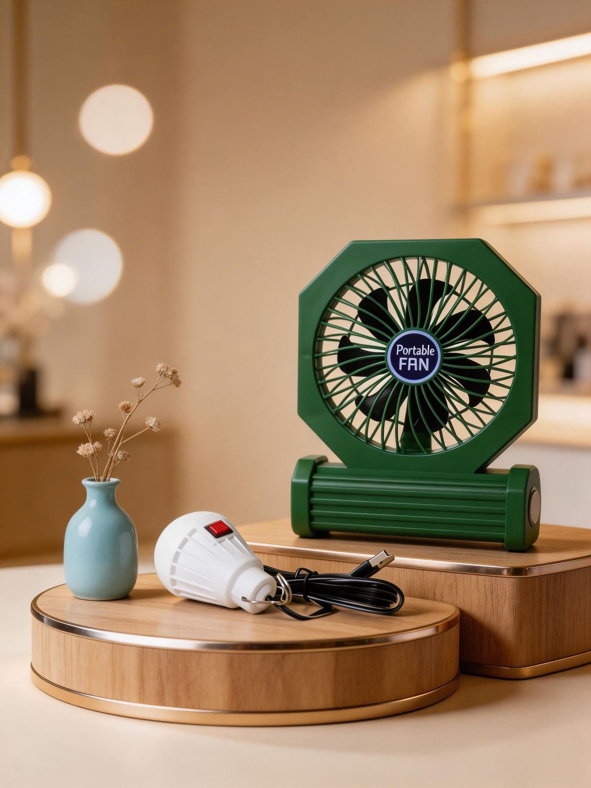 Ventilateur de Table Silencieux USB Design Compact pour Bureau et Maison 5