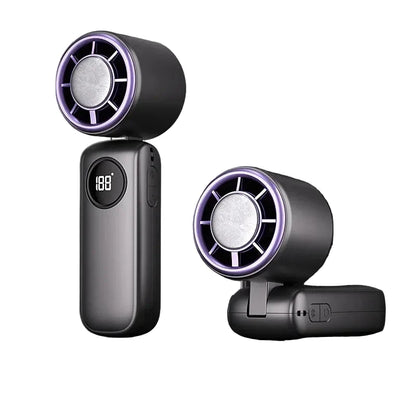 Ventilateur de cou portable rechargeable avec affichage LED et - Foivo