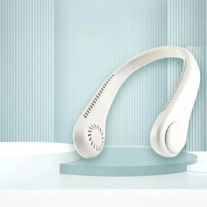 Ventilateur de cou portable rechargeable avec affichage LED et réglage de vitesse 17