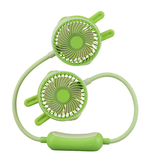 Ventilateur Portable Unisexe Double Tête Col Flexible - Foivo