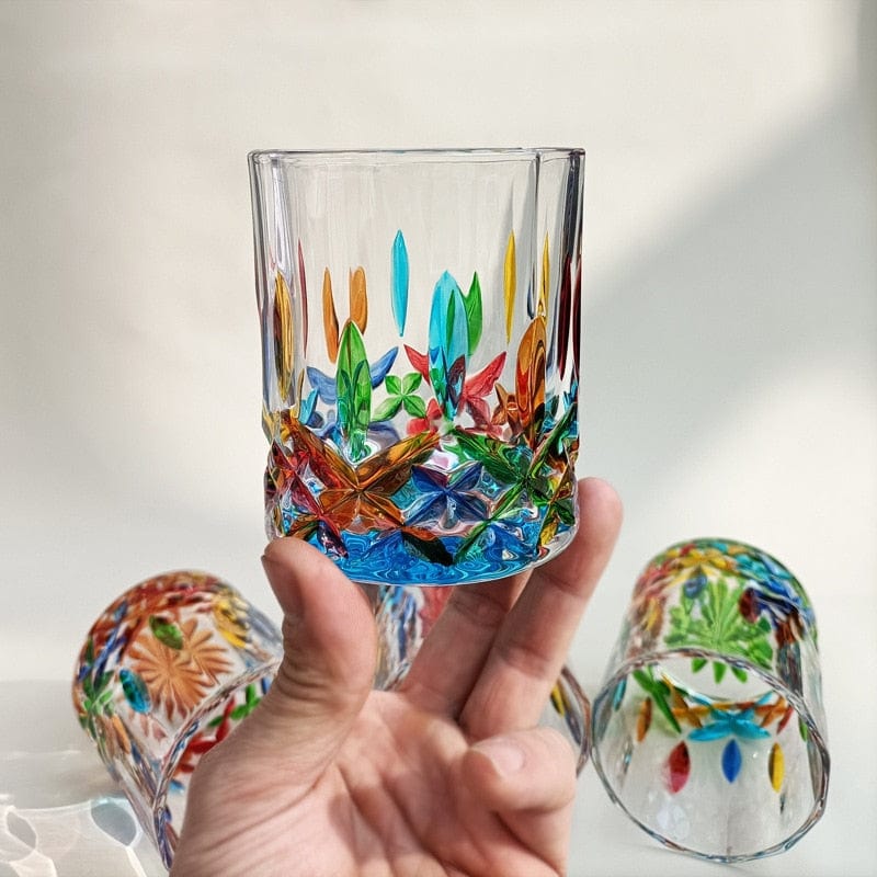 Verres de Murano Peints à la Main Colorés pour Boissons 1
