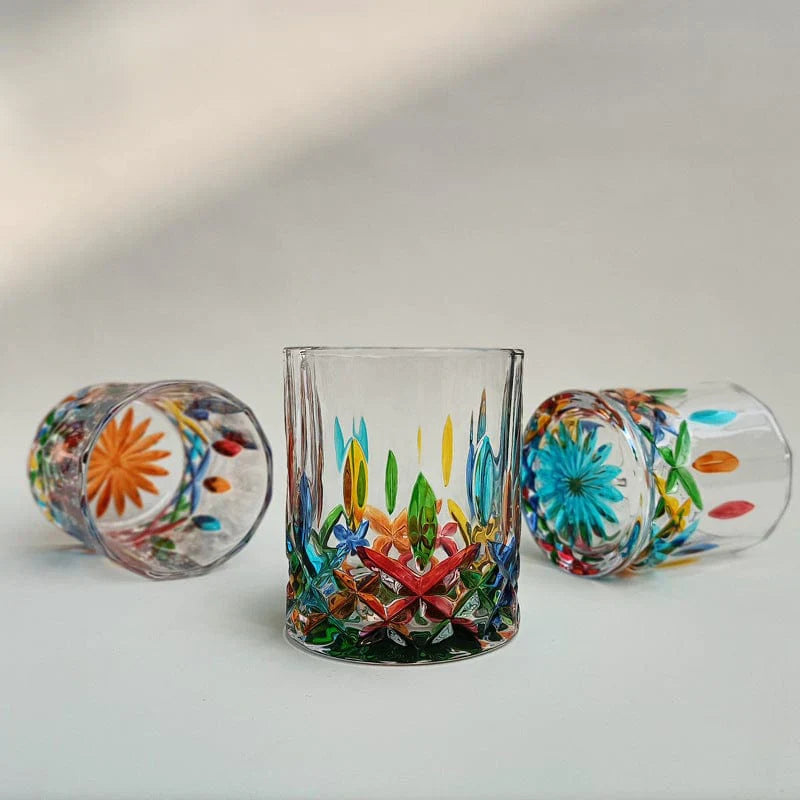 Verres de Murano Peints à la Main Colorés pour Boissons 4