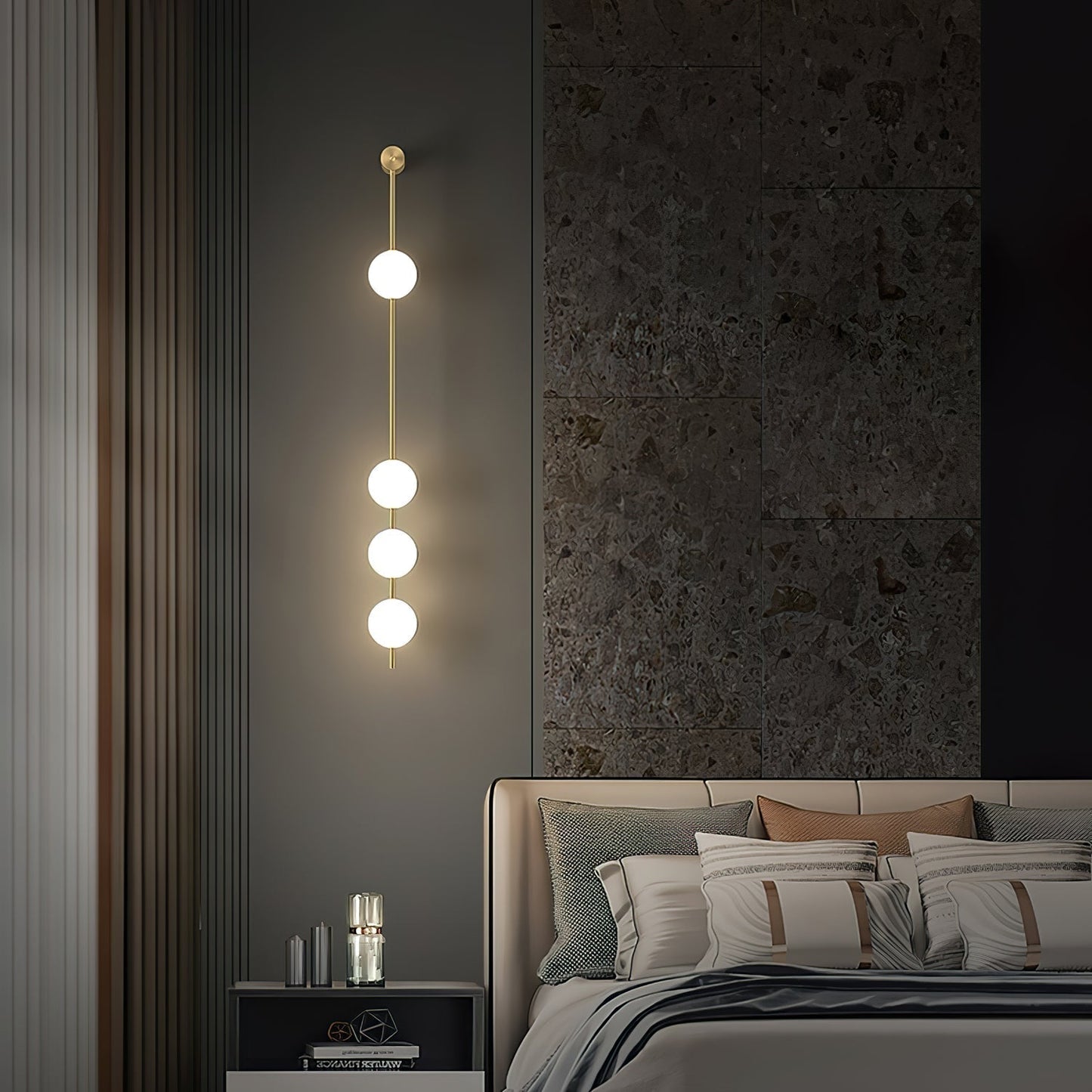 Lampe Murale Élégante avec Décoration Or | Éclairage LED Économique
