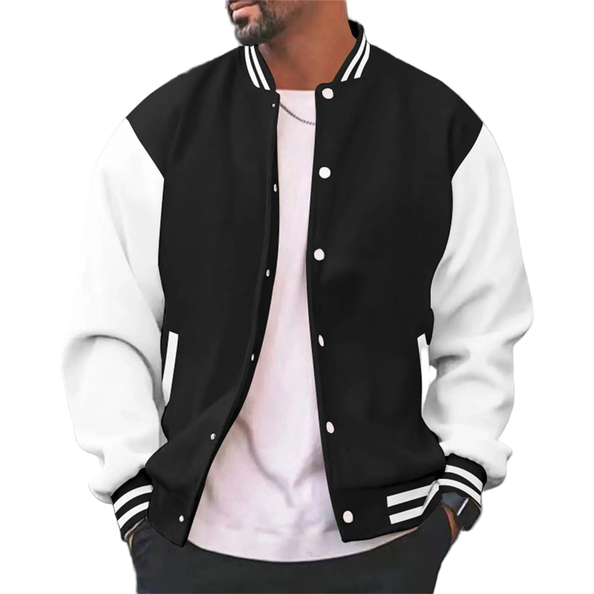 Veste Bombardier Homme Coton Coupe Varsity - Foivo
