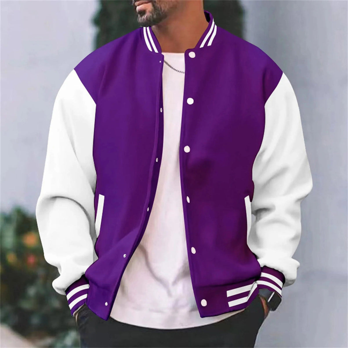 Veste Bombardier pour Hommes Style Varsity 3