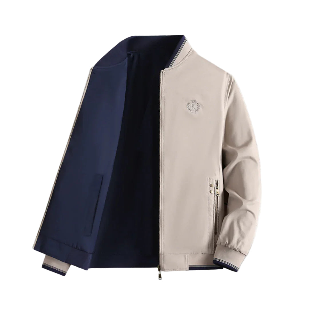 Veste Bomber Homme Réversible Coupe Ajustée - Foivo