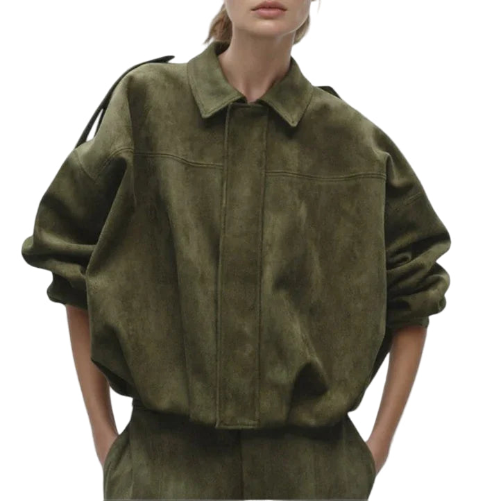 Blouson Aviateur Femme Coupe Surdimensionnée - Foivo