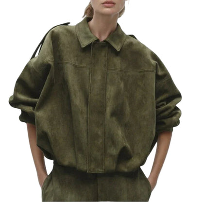 Blouson Aviateur Femme Coupe Surdimensionnée - Foivo