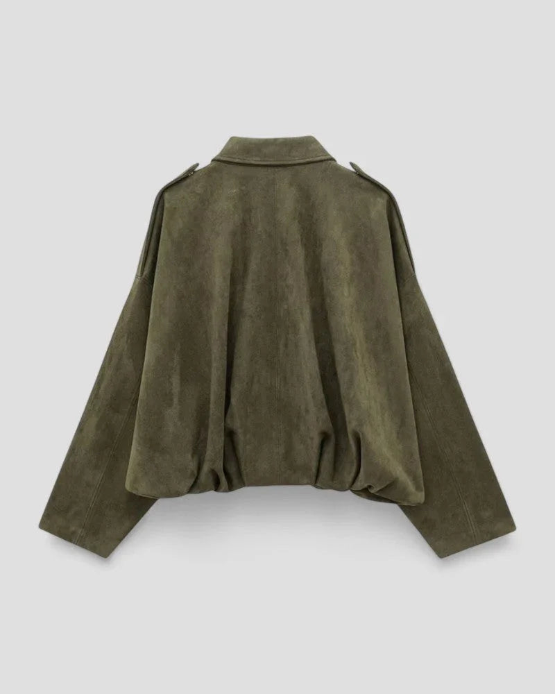Veste Femme Blouson Aviateur Surdimensionné 2