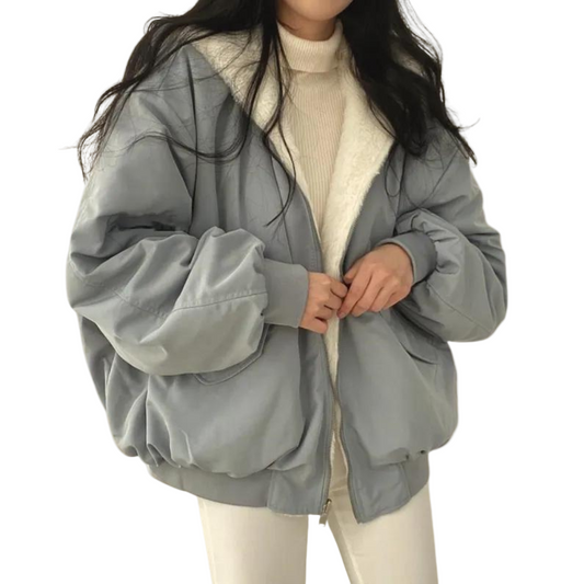 Veste Femme Douce Confortable Capuche Coupe Ajustée - Foivo