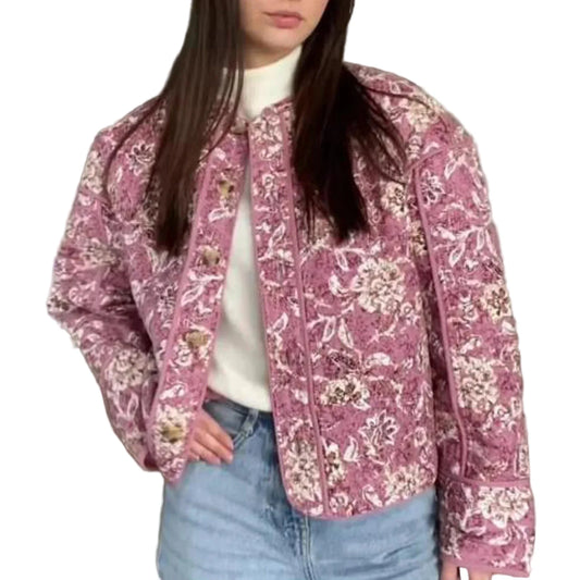 Veste Femme Matelassée Courte Coupe Ajustée - Foivo