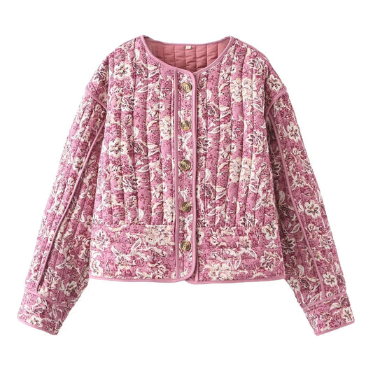 Veste Femme Matelassée Courte Coupe Ajustée - Foivo
