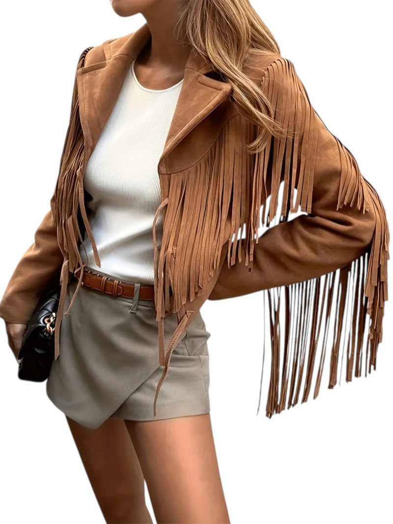 Veste Femme à Franges Chic 3