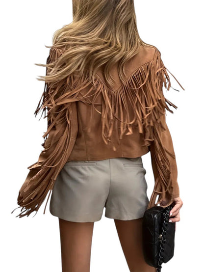 Veste Femme à Franges Chic 4