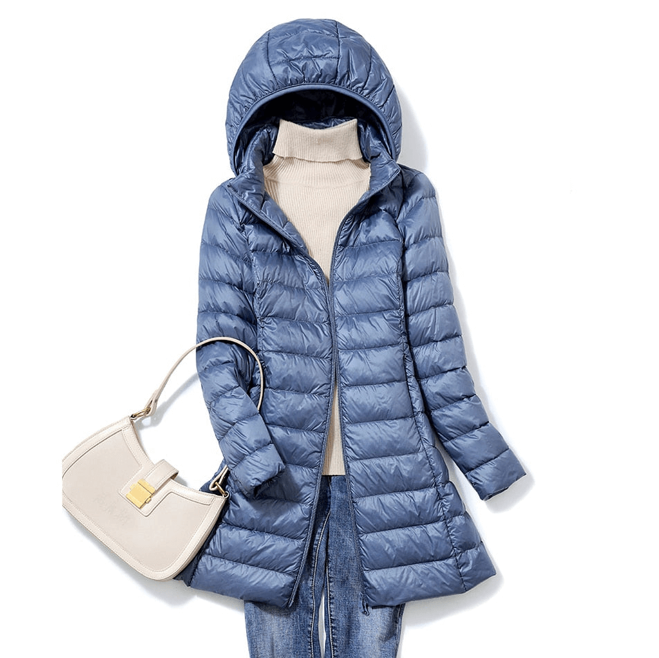 Veste Longue Femme Hiver Décontractée Manches Longues - Foivo