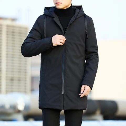 Veste Hiver Homme Parka Imperméable Moderne avec Poches Fonctionnelles 2