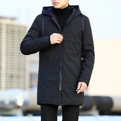 Veste Hiver Homme Parka Imperméable Moderne avec Poches Fonctionnelles 2