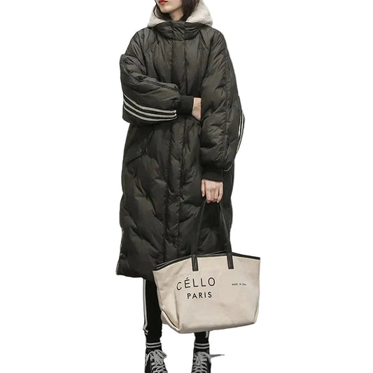 Veste Longue Femme Matelassée Coupe Ajustée - Foivo