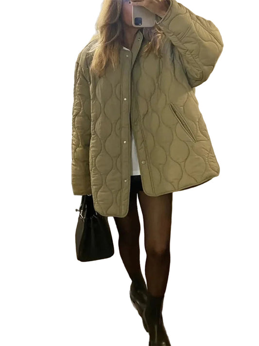 Veste Femme Matelassée Coupe Oversized - Foivo