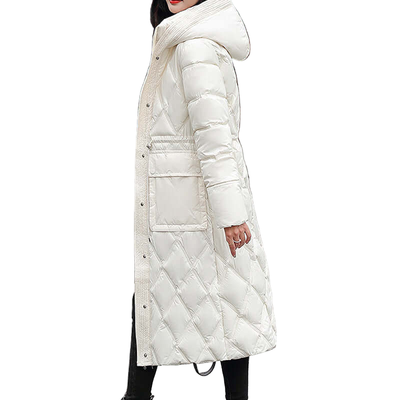 Veste Femme Matelassée Longue Capuche - Foivo