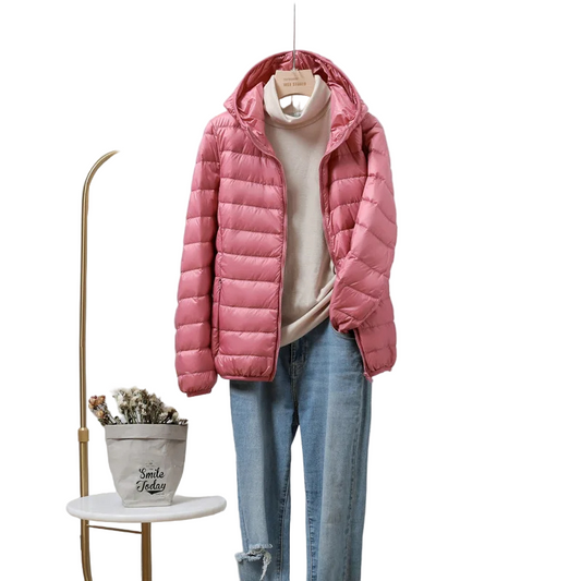 Veste Puffer Femme Matelassée Capuche Pliable - Foivo