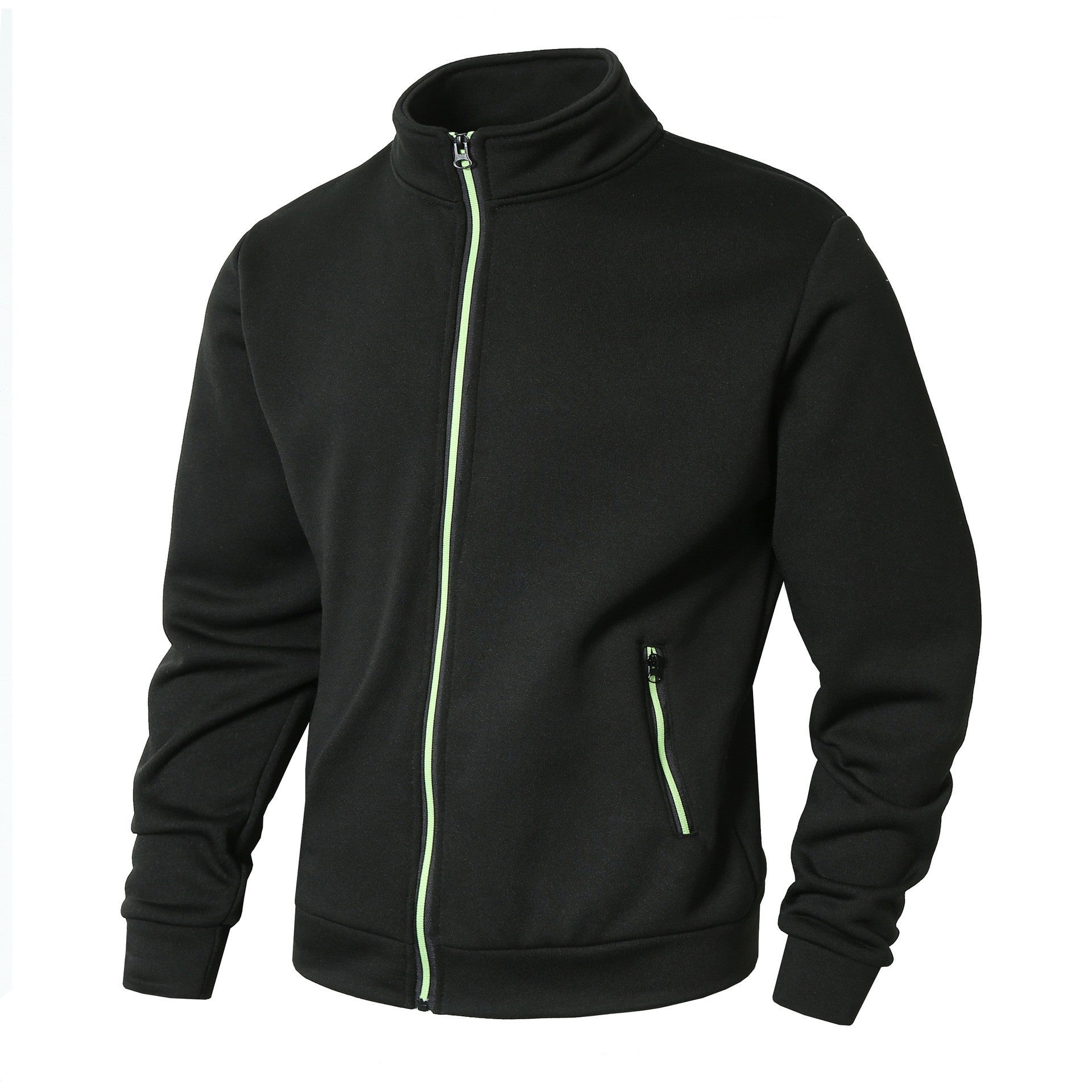Veste Zippée Homme Tricot Doublure Fleece Coupe Ajustée - Foivo