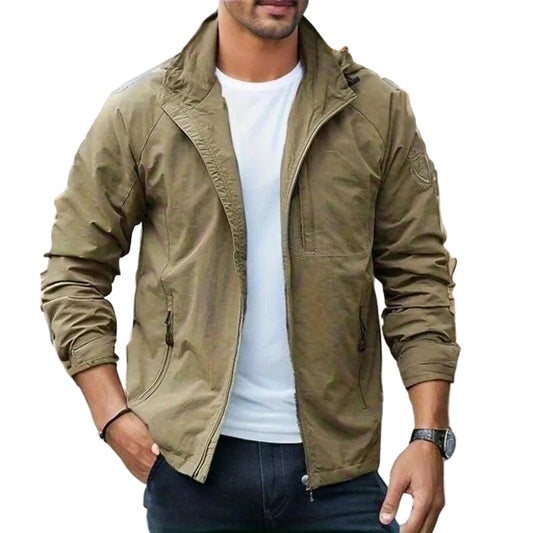 Veste Cargo Homme Déperlante Respirante Coupe Ajustée - Foivo