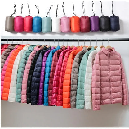 Veste courte en duvet pour femmes, légère et matelassée 0