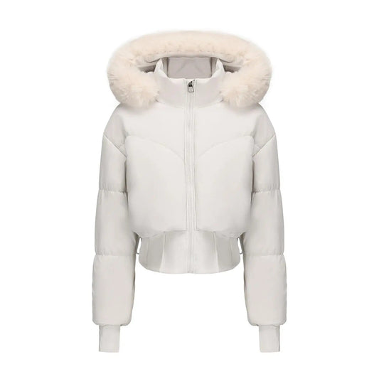 Veste Femme Matelassée avec Capuche Coupe Hiver - Foivo