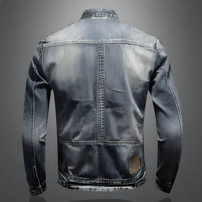 Veste en Jean d'Hiver pour Hommes Moderne 1