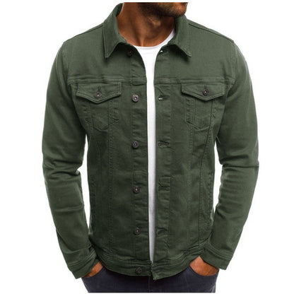 Veste en Jean pour Hommes - Coupe Régulière - Col Chemise 5