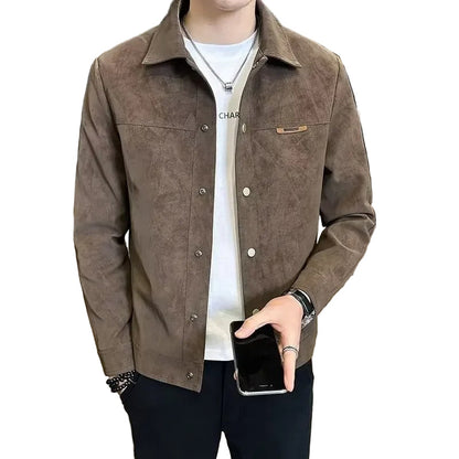 Veste Homme Cuir Zippée Coupe Moderne - Foivo