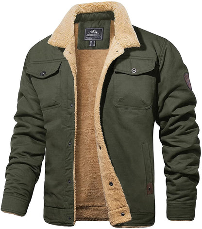 Veste imperméable pour homme avec doublure sherpa 1