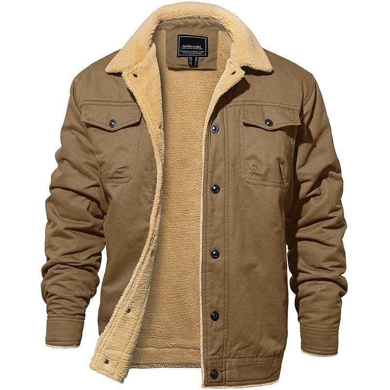 Veste imperméable pour homme avec doublure sherpa 6
