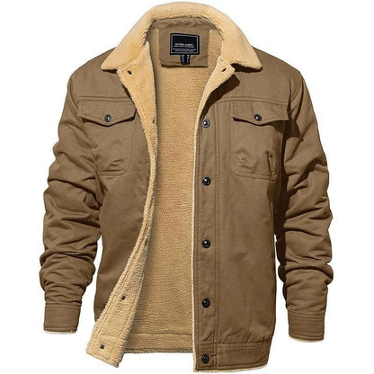 Veste imperméable pour homme avec doublure sherpa 6