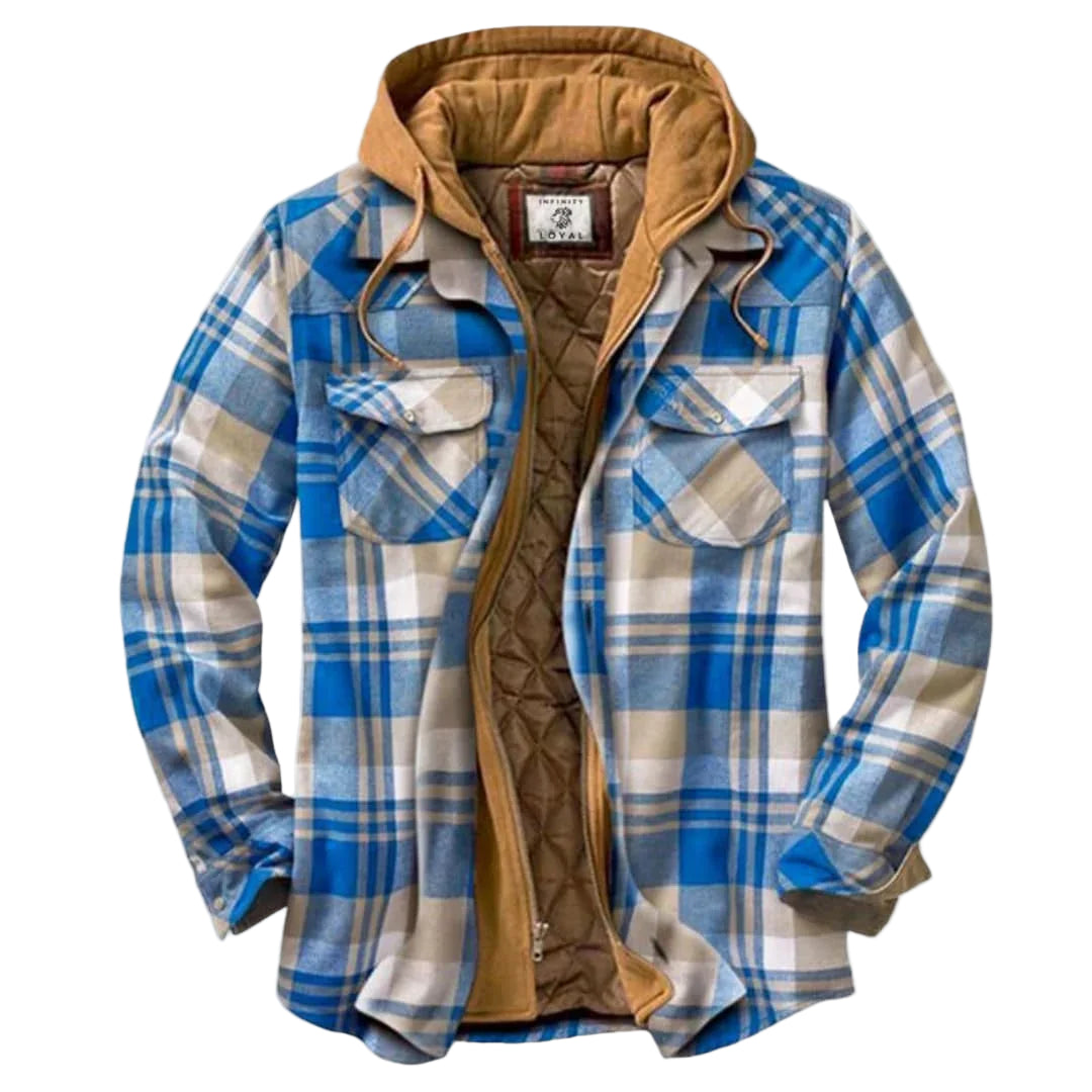 Veste Homme Flanelle Coupe Classique - Foivo